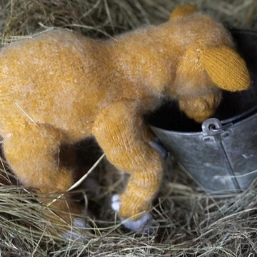 Cow Knitting Pattern | Farm Animal Toy PDF