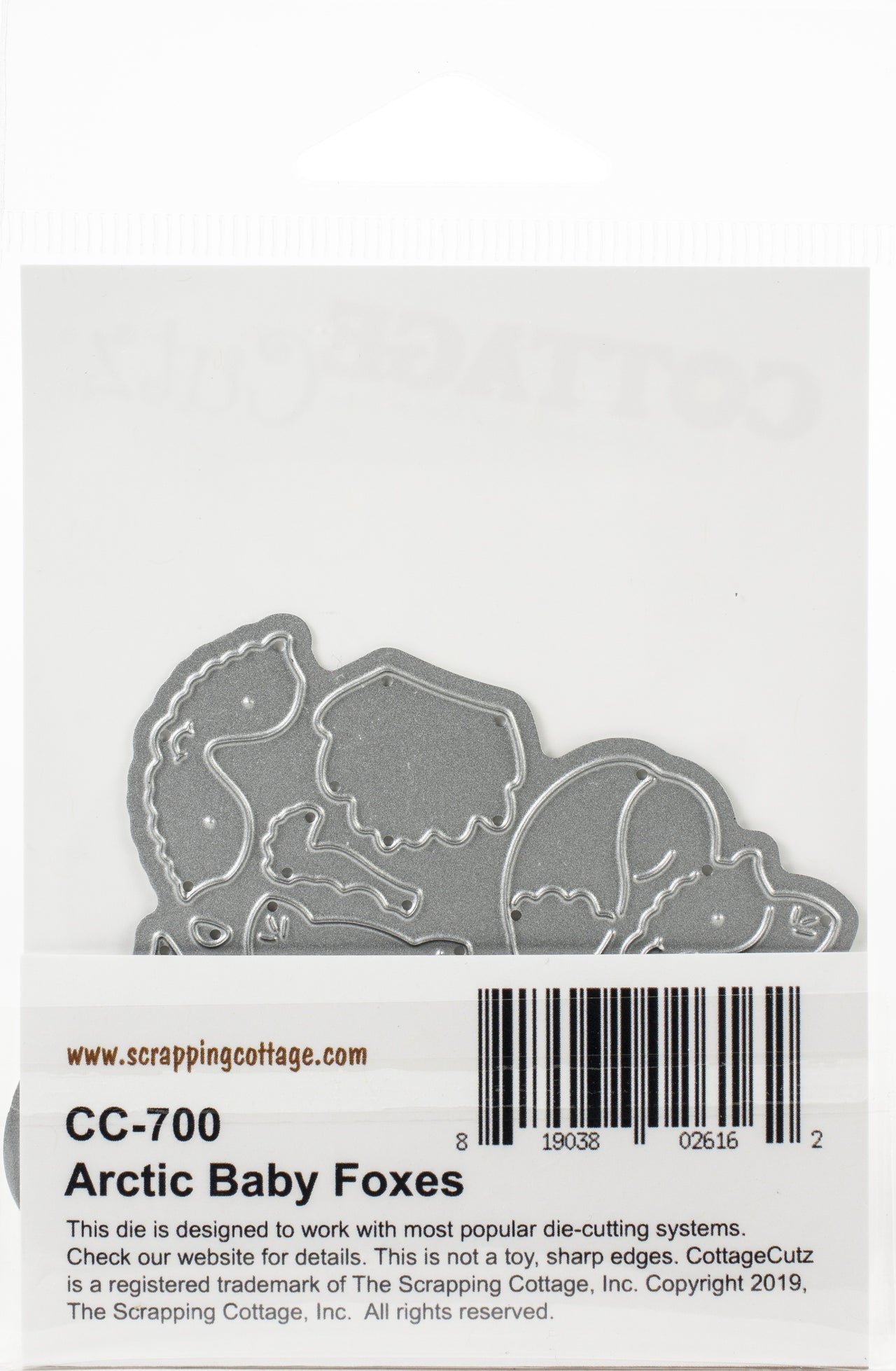 CottageCutz Dies - Arctic Baby Foxes, 1.2" To 1.6"