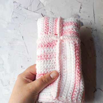 Gentle Stripes and Textures Baby Blanket