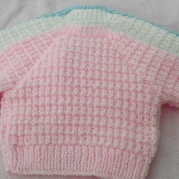 Ridge Pattern Baby Cardigan
