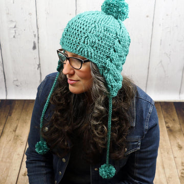 Aspen Cabled Ear Flap Beanie