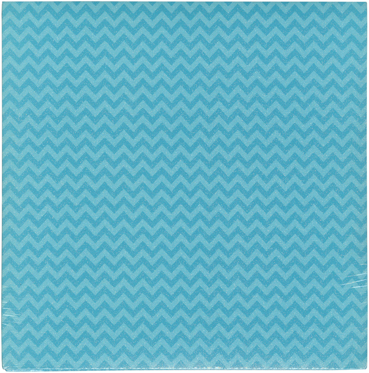 Doodlebug Sugar Coated Patterned Cardstock 12"X12" 25/Pkg - Swimming Pool Chevron