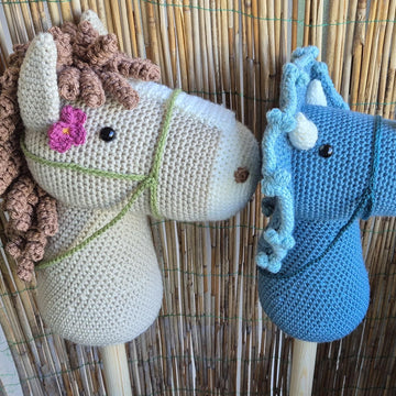 Hobby Horse Dragon Dinosaur Triceratops Unicorn Fairy Tale Crochet Plush Amigurumi