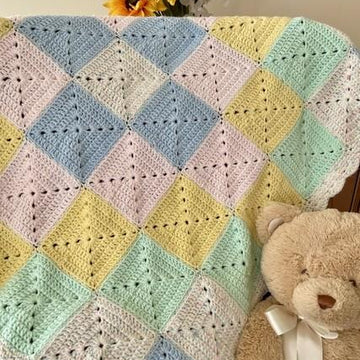 Sweet Baby Soft Granny Baby Blanket – Lion Brand Baby Soft (#3 Weight)