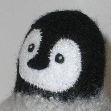 Felted Wool Penguin Chick
