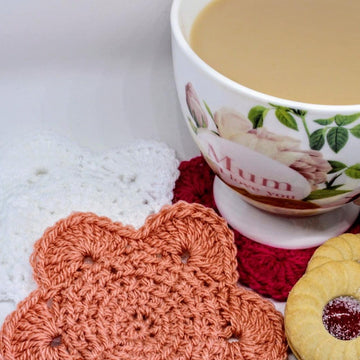 Tunisian Flower Applique