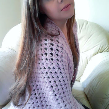 Crochet Rose Cocoon Cardigan Pattern