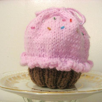 Drawstring Cupcake Purse Knit Pattern
