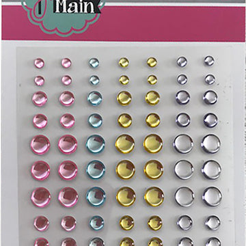 Pink & Main Glossy Adhesive Enamel Dots 77/Pkg - Birthday Girl