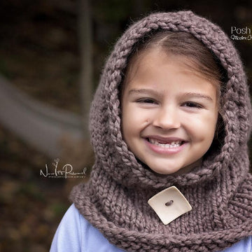 Hooded Cowl Knitting Pattern 386