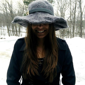 Felted Snow Hat