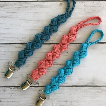 Daisy and Pedal Pacifier Clip