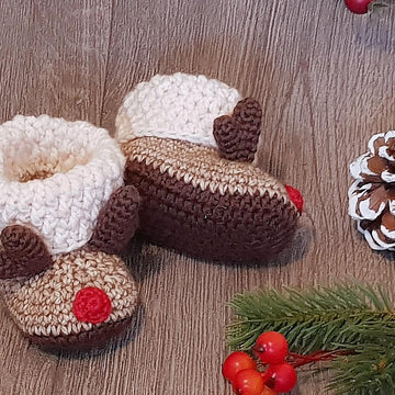 Baby Booties "Reindeer"