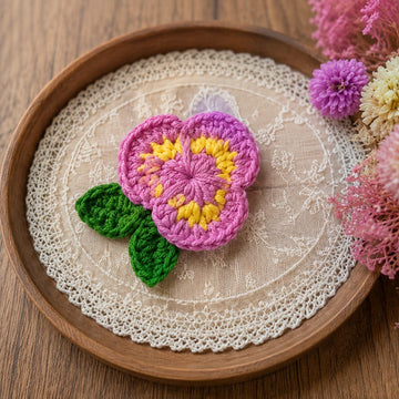 Crochet Flower Hair Clip Pattern – Easy Floral Hair Accessory PDF + Video Tutorial