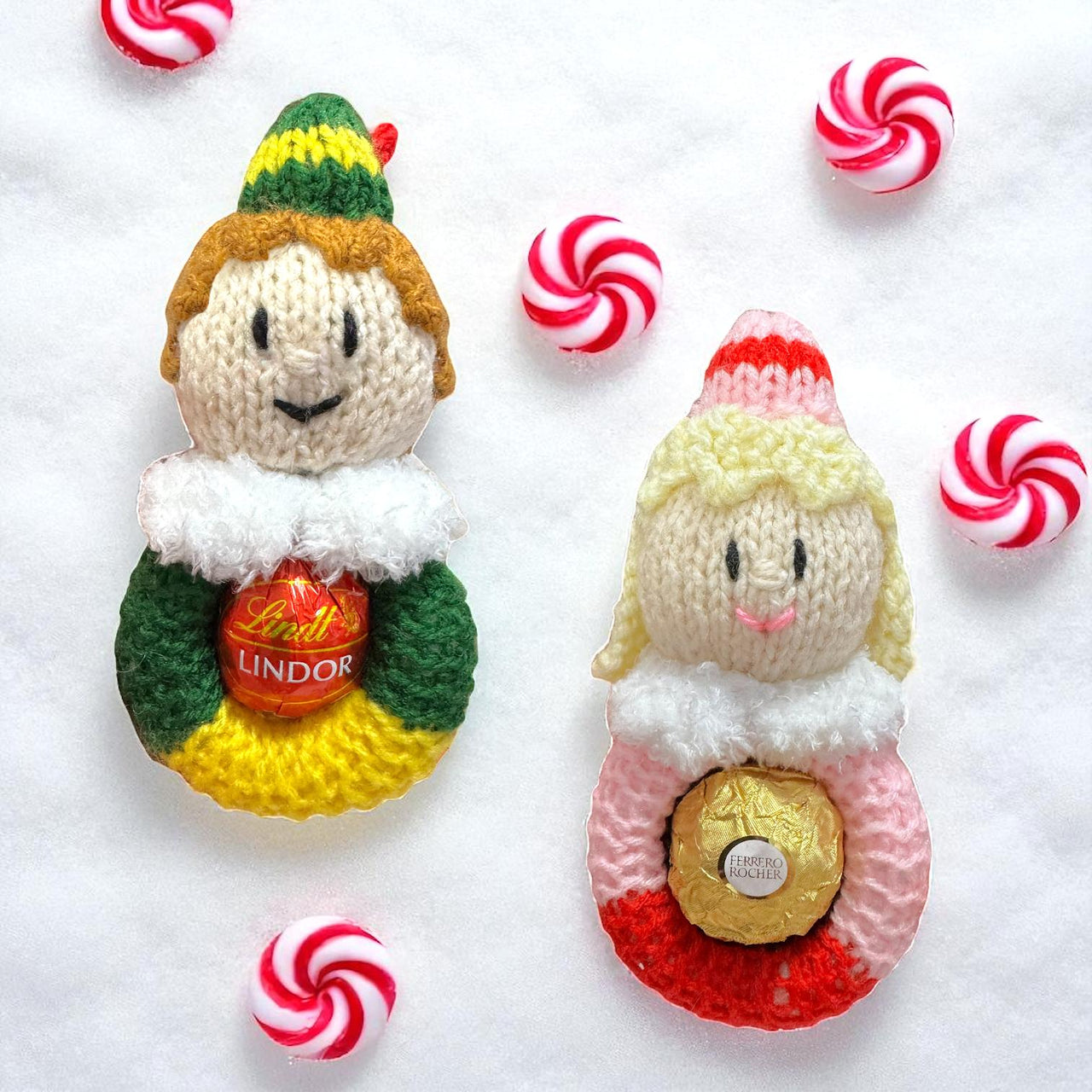Christmas Buddy Elf and Jovie Hanging Decorations