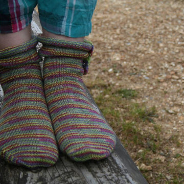 Boot Strap Socks with Dorset Buttons