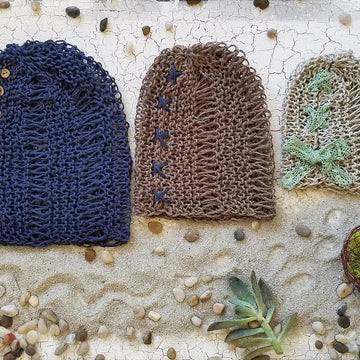 "Cactitopia" boho beanie hat