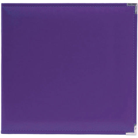 We R Memory Keepers We R Classic Leather D-Ring Album 12"X12" - Grape Soda