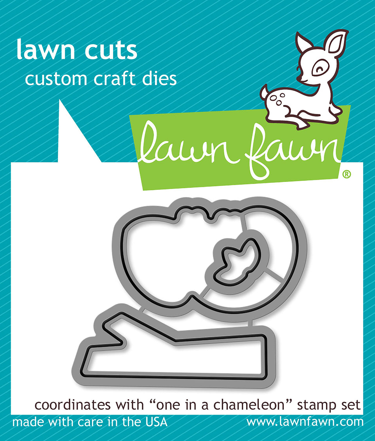 Lawn Fawn Lawn Cuts Custom Craft Die - One In A Chameleon