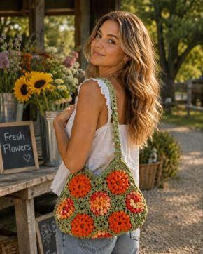 A Garden of Zinnias Bag - PA-211