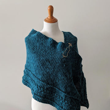 Braided Cable Wrap or Poncho