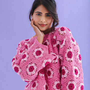 Carnation Hexagon jumper