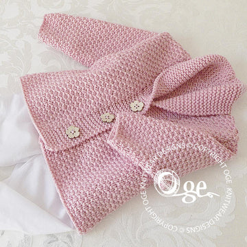 Versatile baby Cardigan or Vest with shawl collar P081