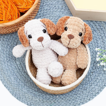 Crochet Dog Pattern, puppy plushie