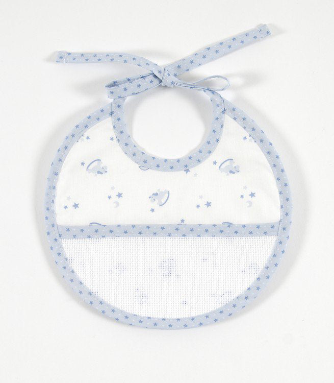 DMC Birth Bib Baby Stars - Blue