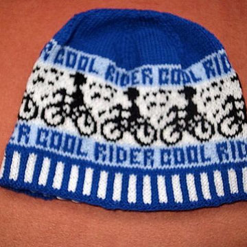Boy bike rider beanie