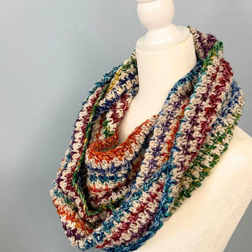 Frost Blossom Infinity Scarf