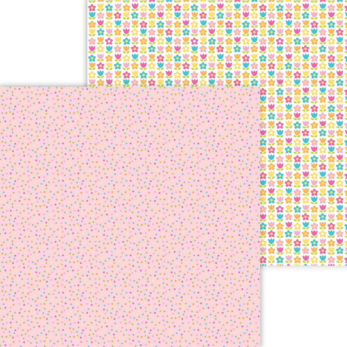 Doodlebug Hey Cupcake Double-Sided Cardstock 12"X12" 25/Pkg - Cupcake Sprinkles
