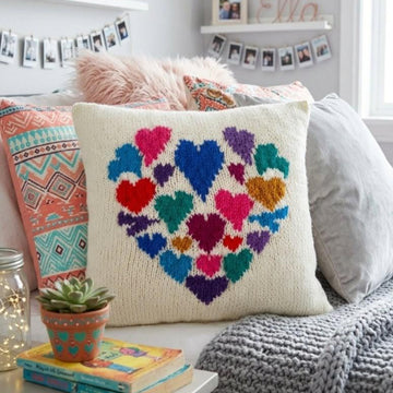 Heart of hearts cushion