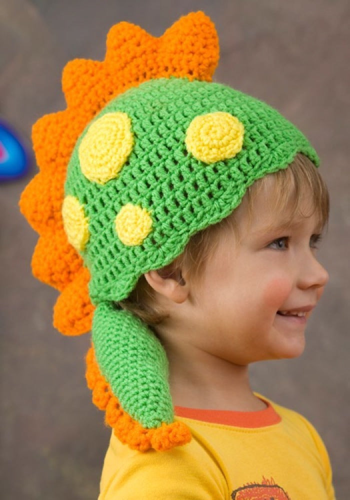 Dragon Hat in Red Heart Super Saver Economy Solids - LW2322