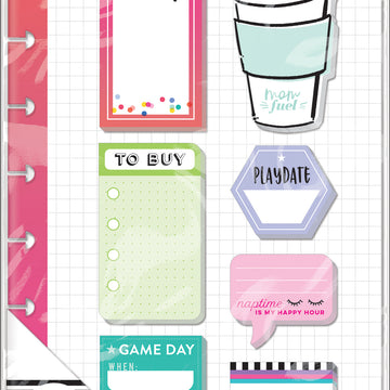 Happy Planner Sticky Notes 160/Pkg - Mom Life-Classic, 8 Designs/20 Each
