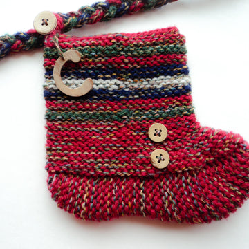 Rustic Xmas Stocking Garland and matching tree Skirt