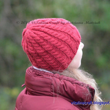 Valentine Cable Hat