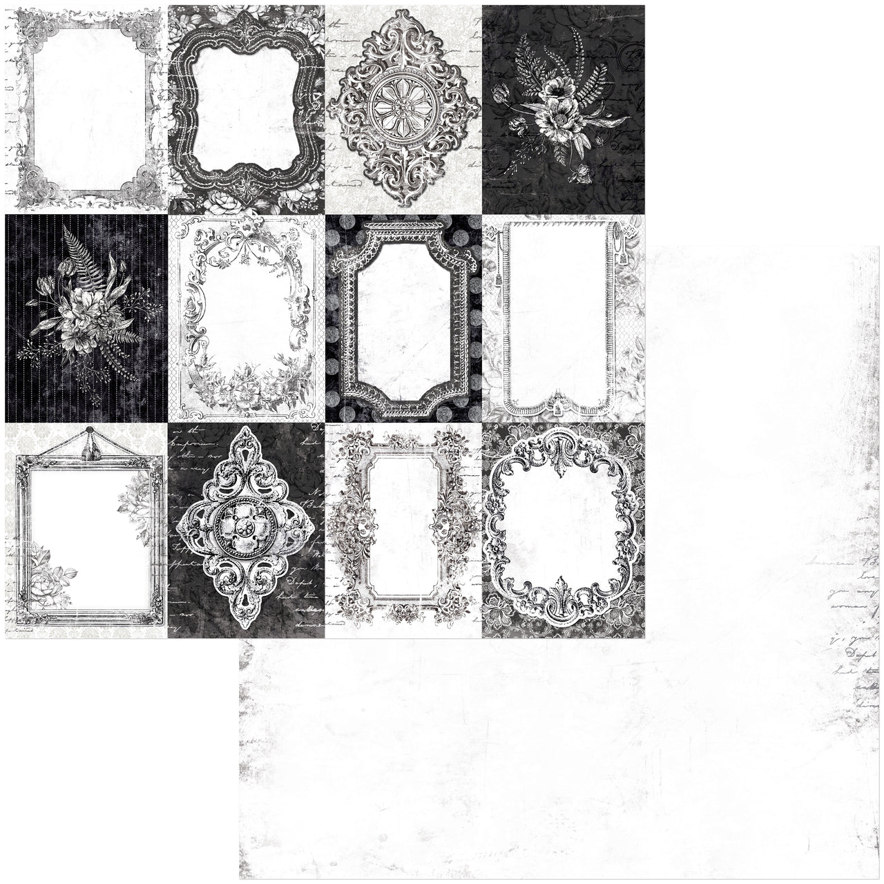 American Crafts Tuxedos & Tiaras Double-Sided Cardstock 12"X12" 25/Pkg - Frames