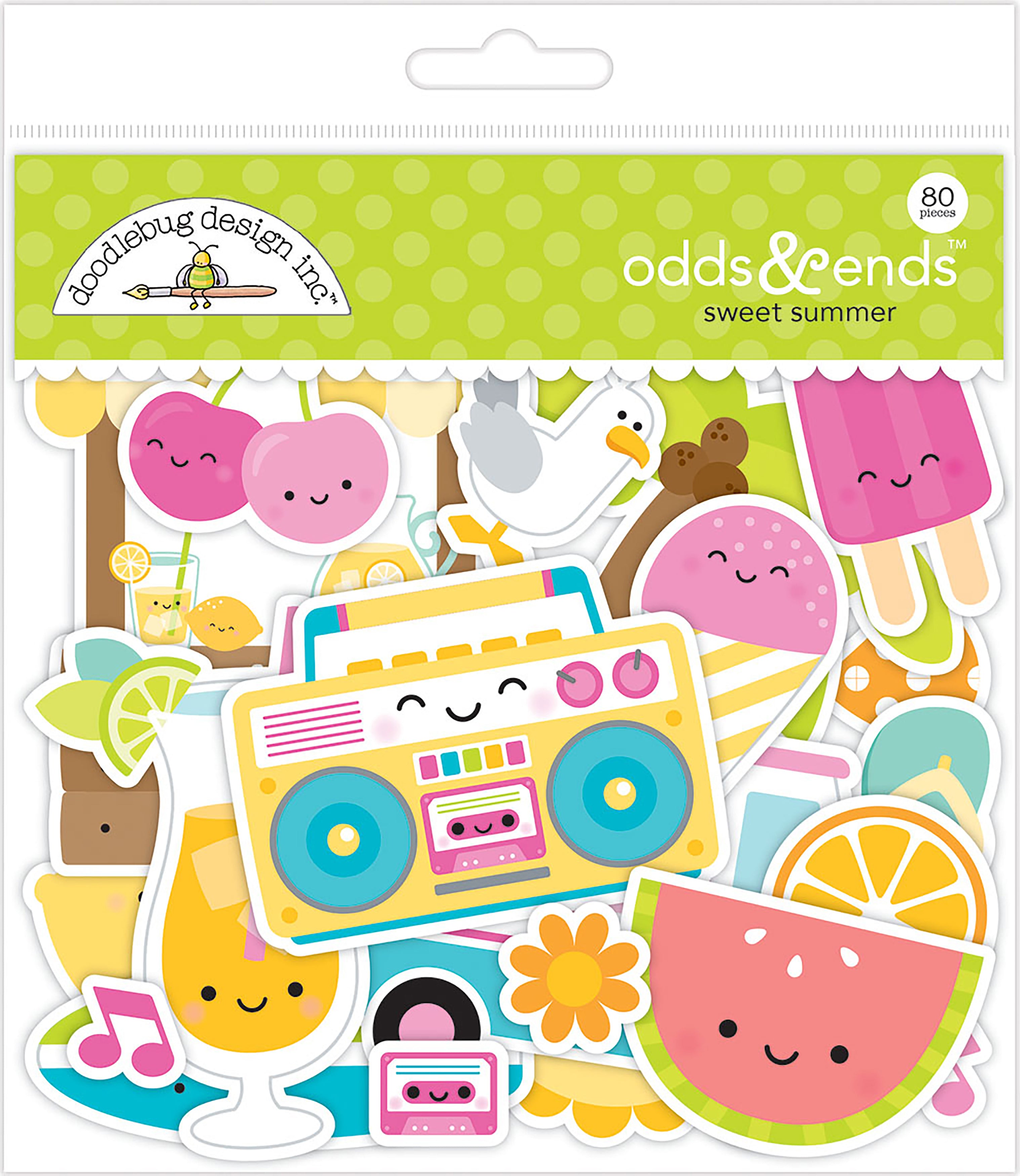 Doodlebug Odds & Ends Die-Cuts - Sweet Summer, 80/Pkg