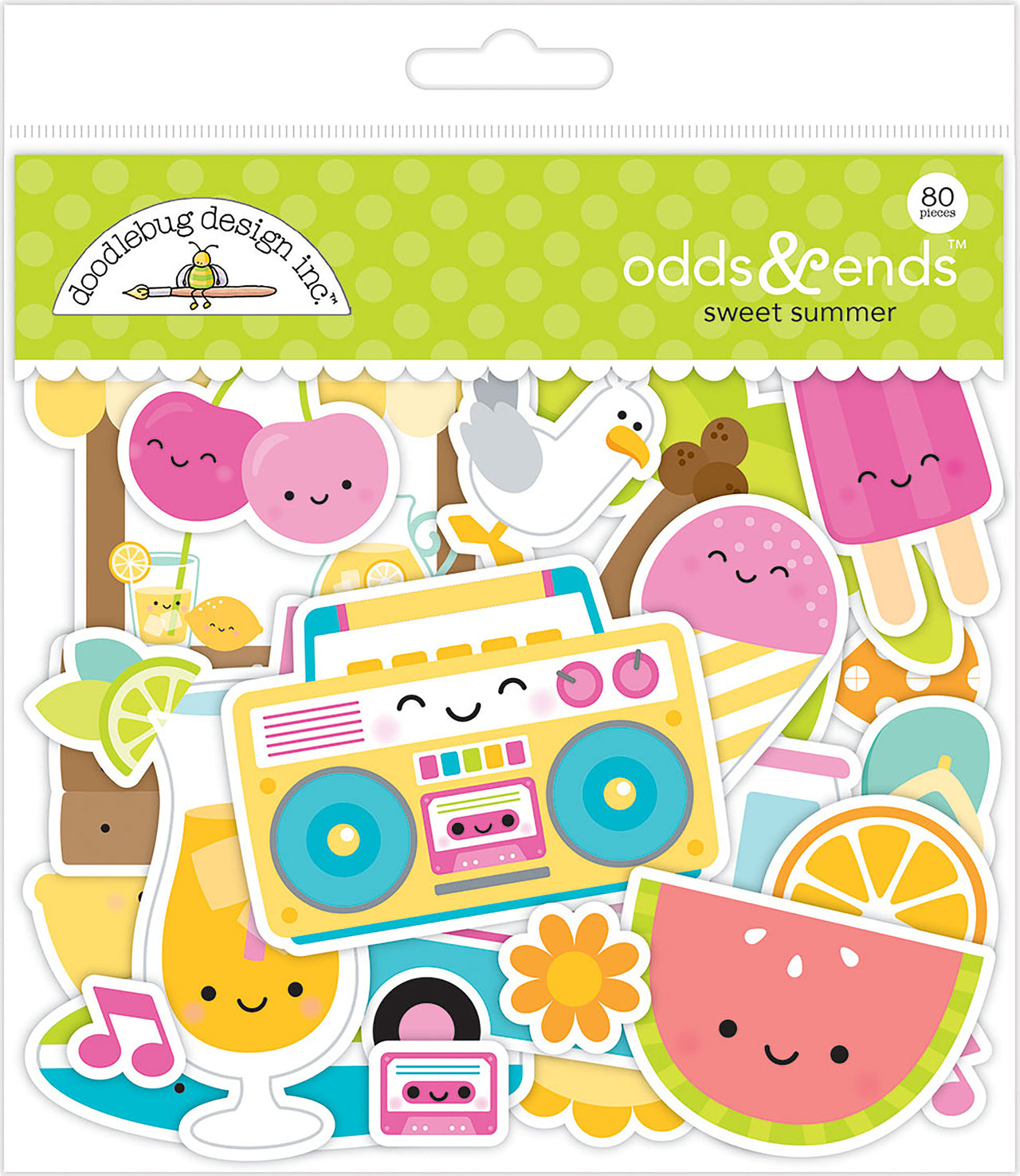 Doodlebug Odds & Ends Die-Cuts - Sweet Summer, 80/Pkg