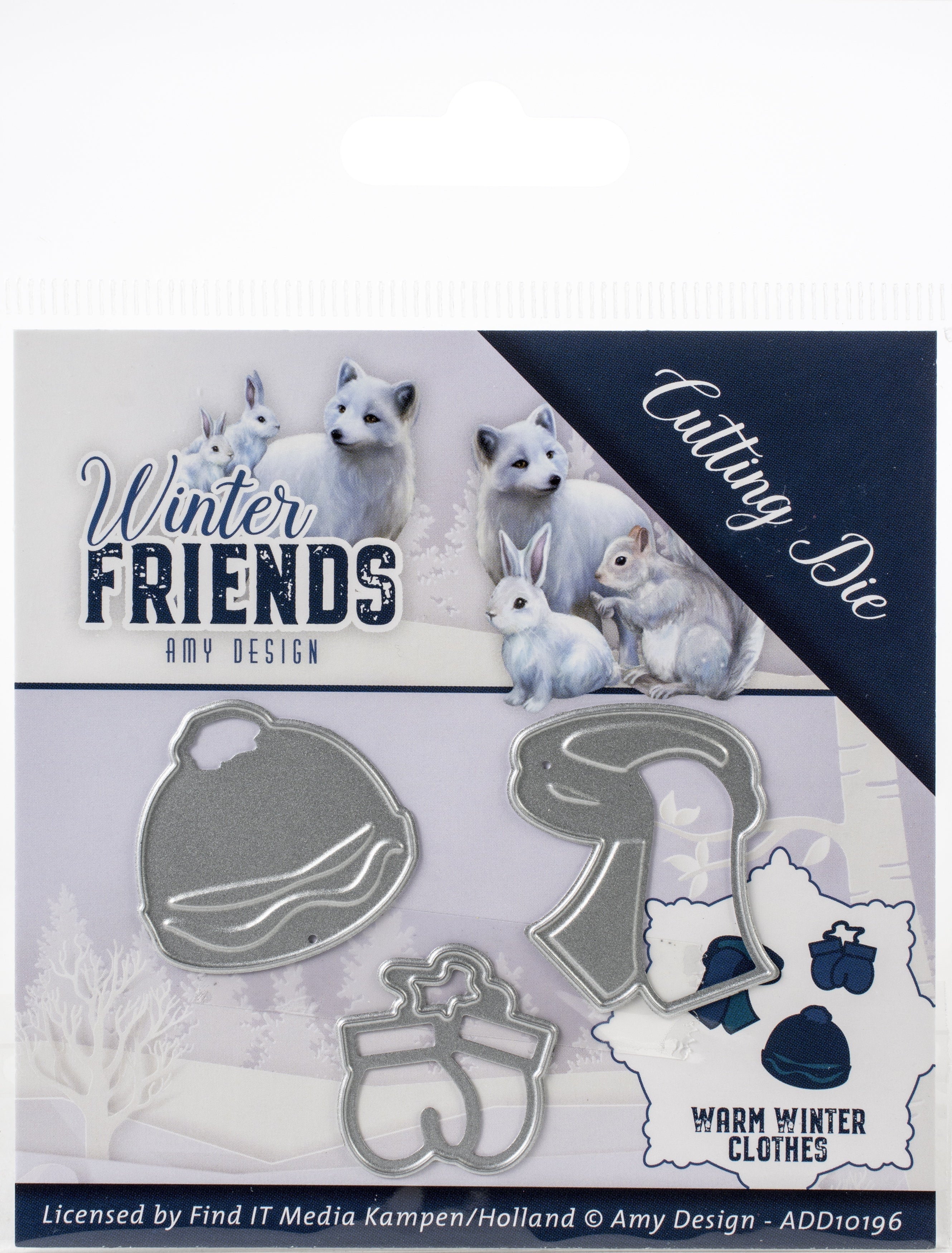 Find It Trading Amy Design Die - Warm Winter Clothes, Winter Friends