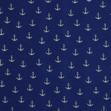 Poppy Fabrics - Glitter Anchor Jersey