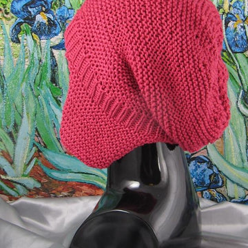 Garter Stitch Trapper Slouch Hat