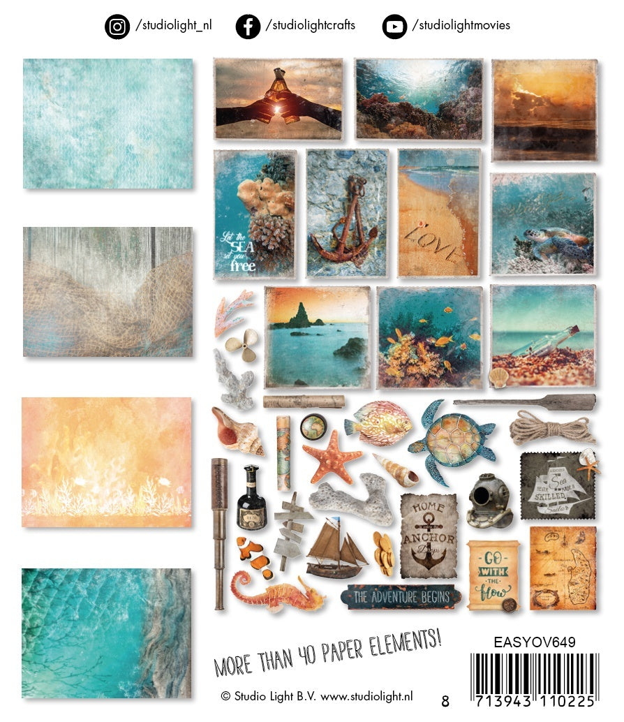 Studio Light Paper Elements Set - #649 Ocean View