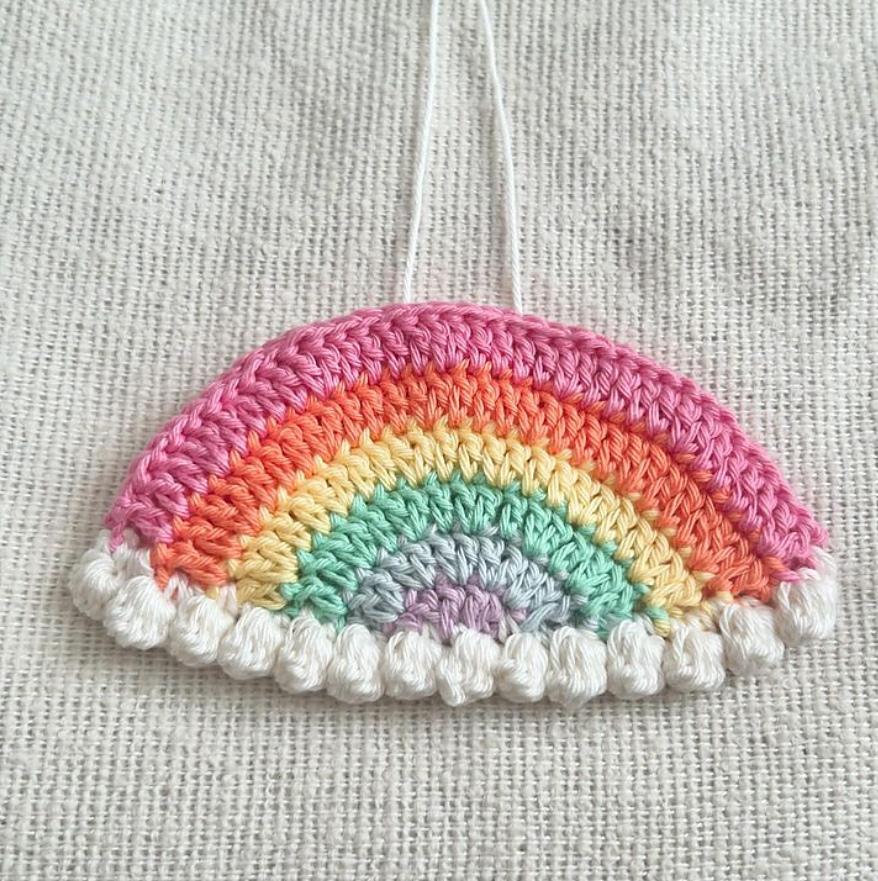 Rainbow & Clouds Wall Hanging