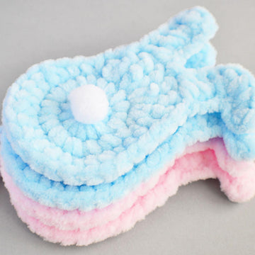 Crochet bunny embellishment. Bunny bunting. Nursery decor. Rabbit applique. Easter hanging ornament. Card topper. Easter decoration