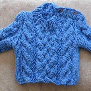 Jesse - 12ply cabled sweater