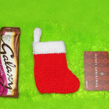 Christmas Stocking Holder - card, sweets, choc