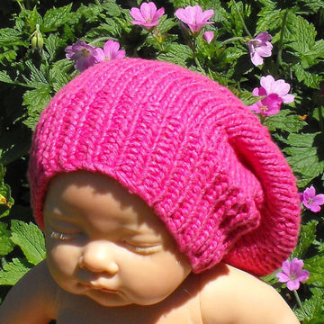 BABY SILKY SUPER SLOUCH HAT KNITTING PATTERN - MADMONKEYKNITS