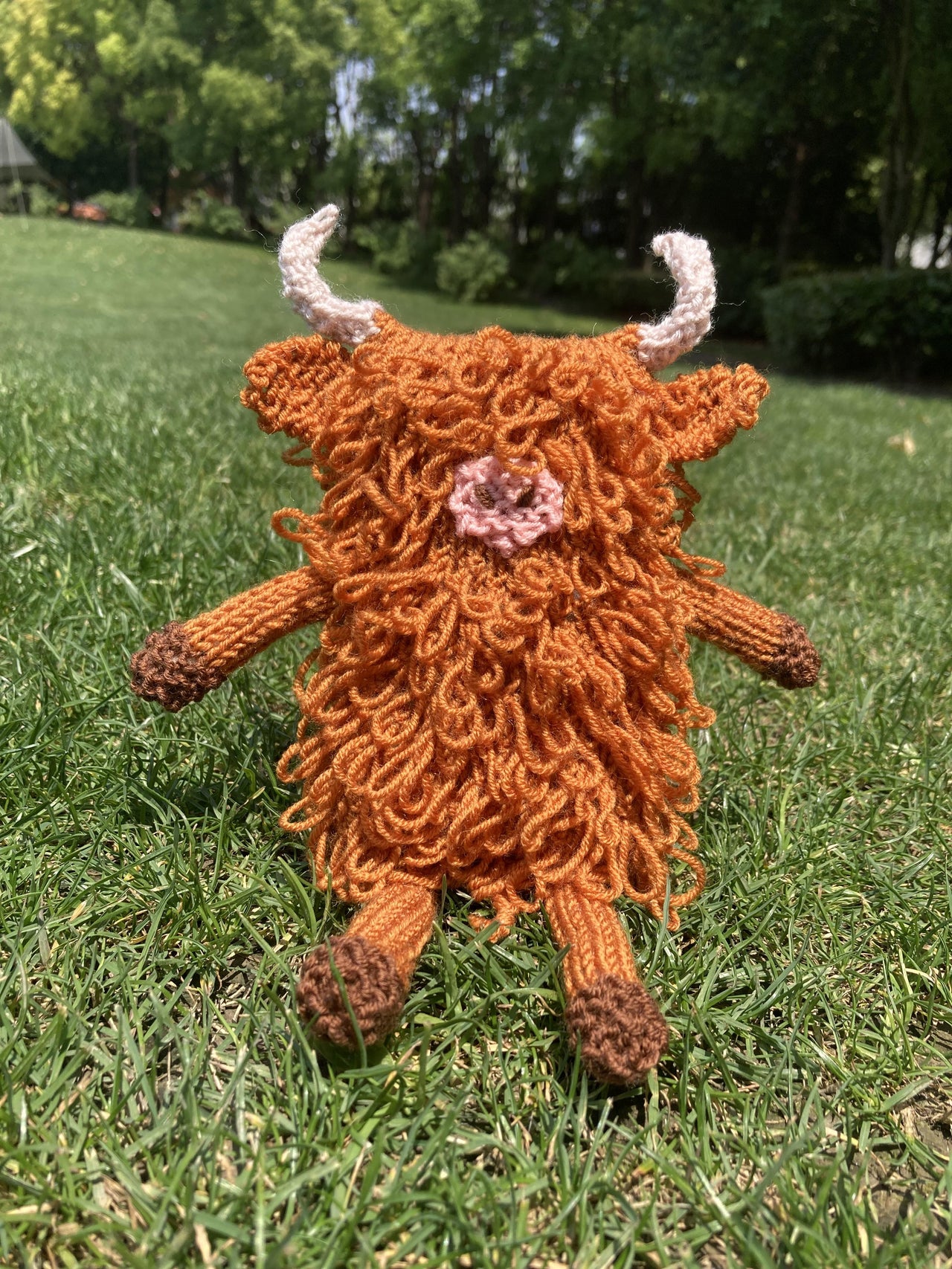 The Highland Cow knitted soft toy
